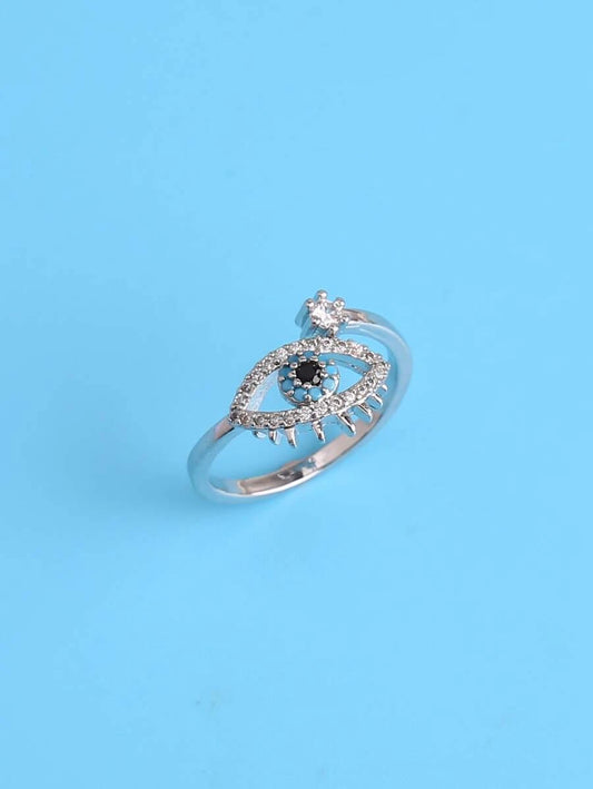 Anillo ojo de la suerte Plata